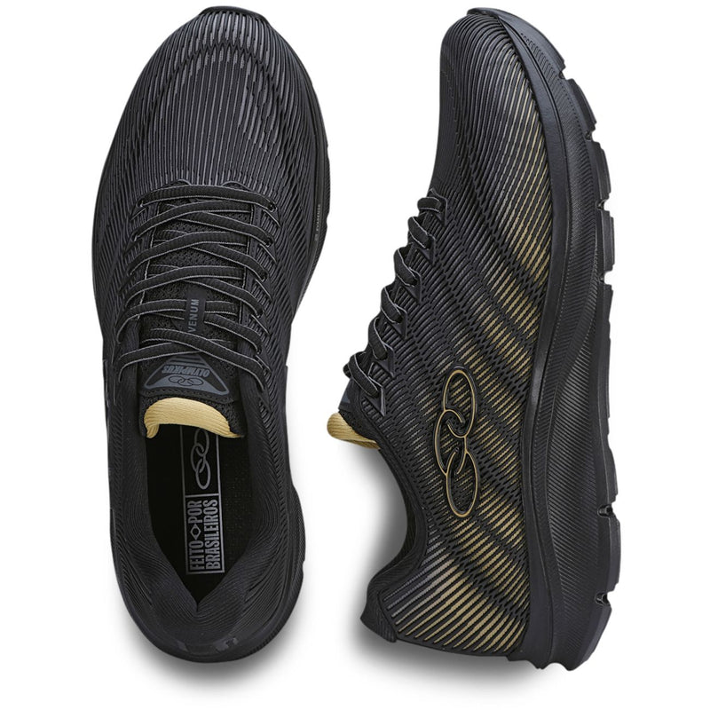 Tênis Olympikus Venum - Preto e Dourado