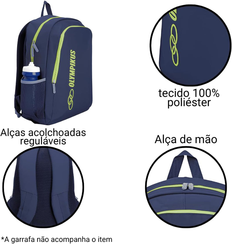 Mochila Essential Azul e Verde