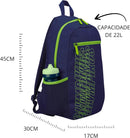 Mochila Basic Azul e Verde